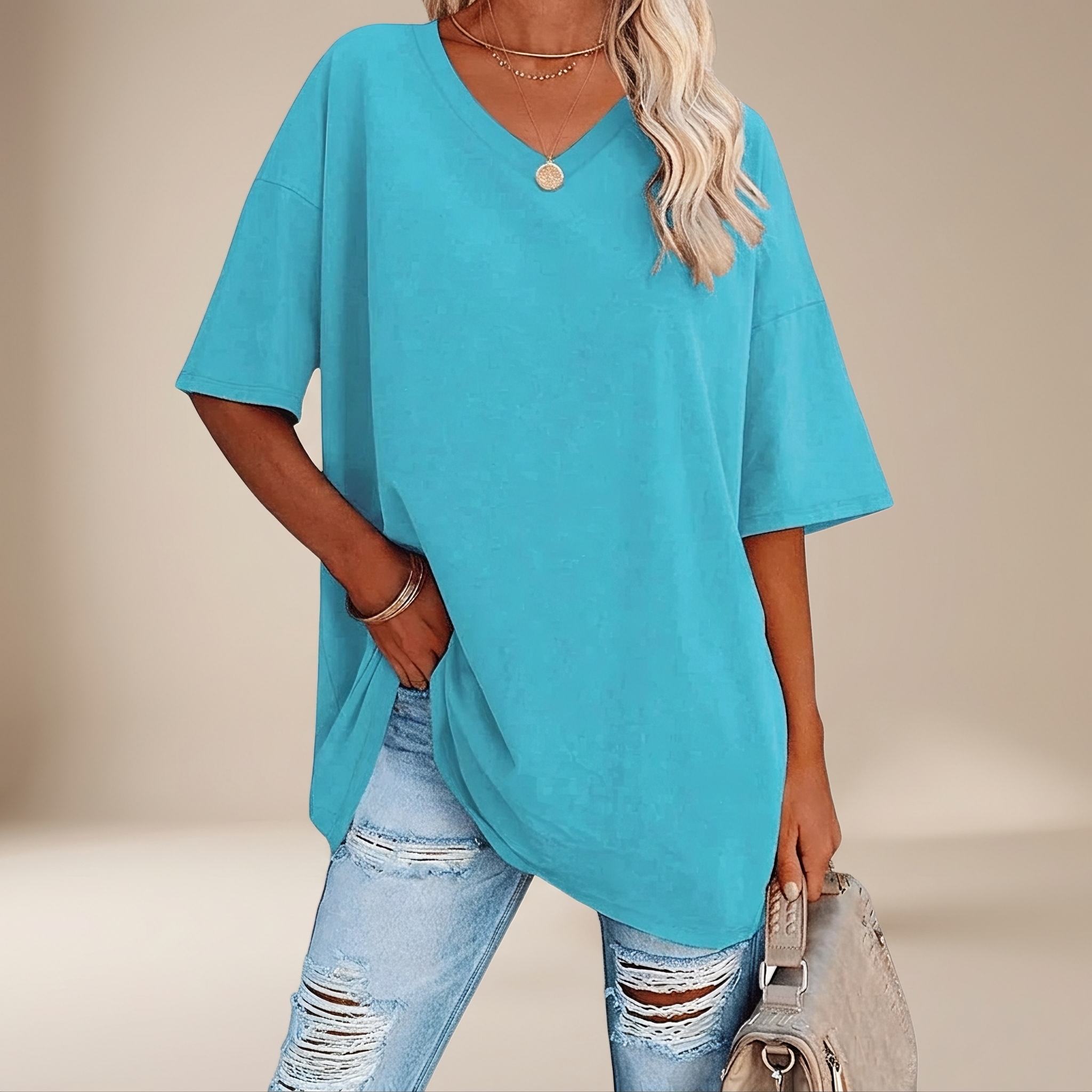 Alissa - Lässiges Übergrößen T-Shirt