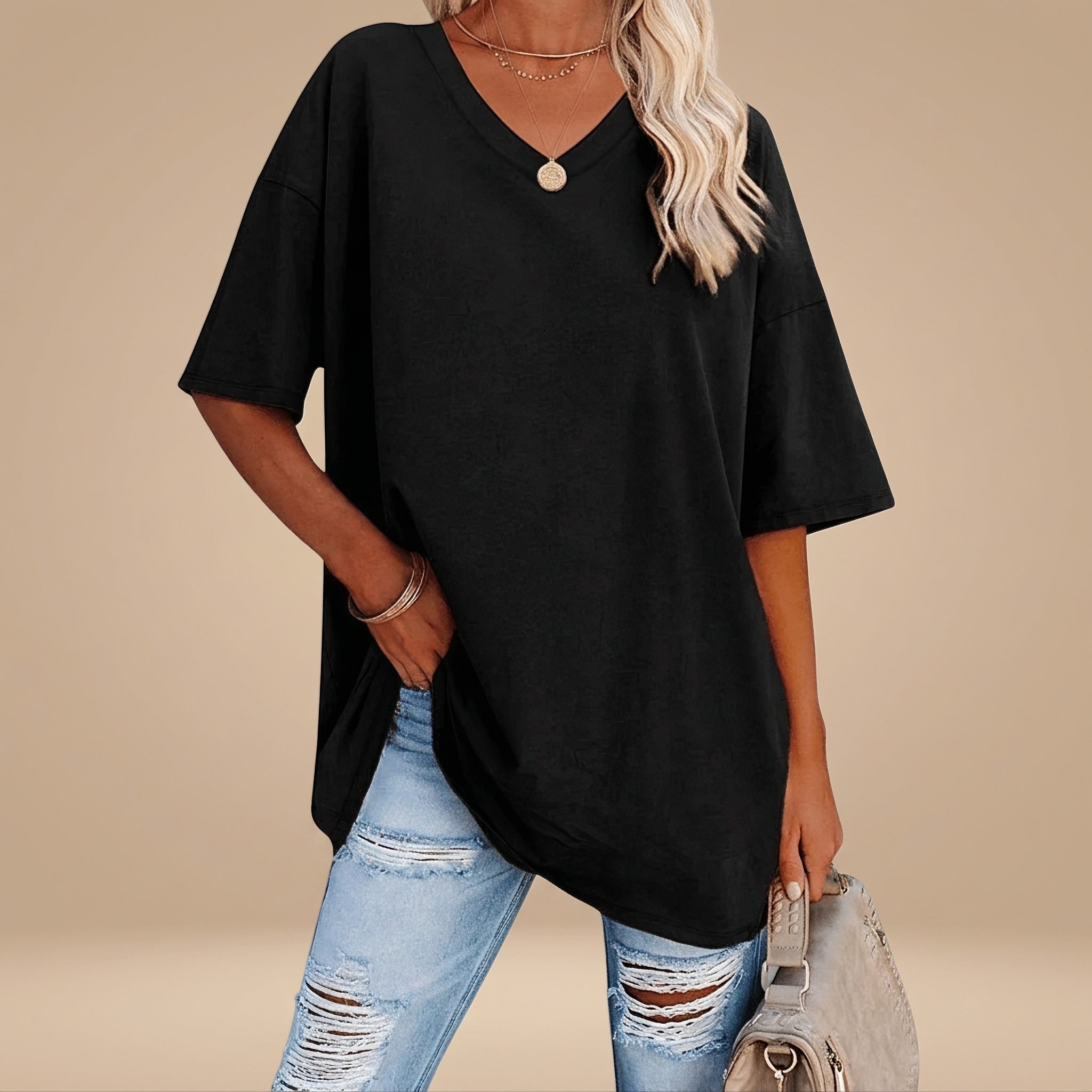 Alissa - Lässiges Übergrößen T-Shirt