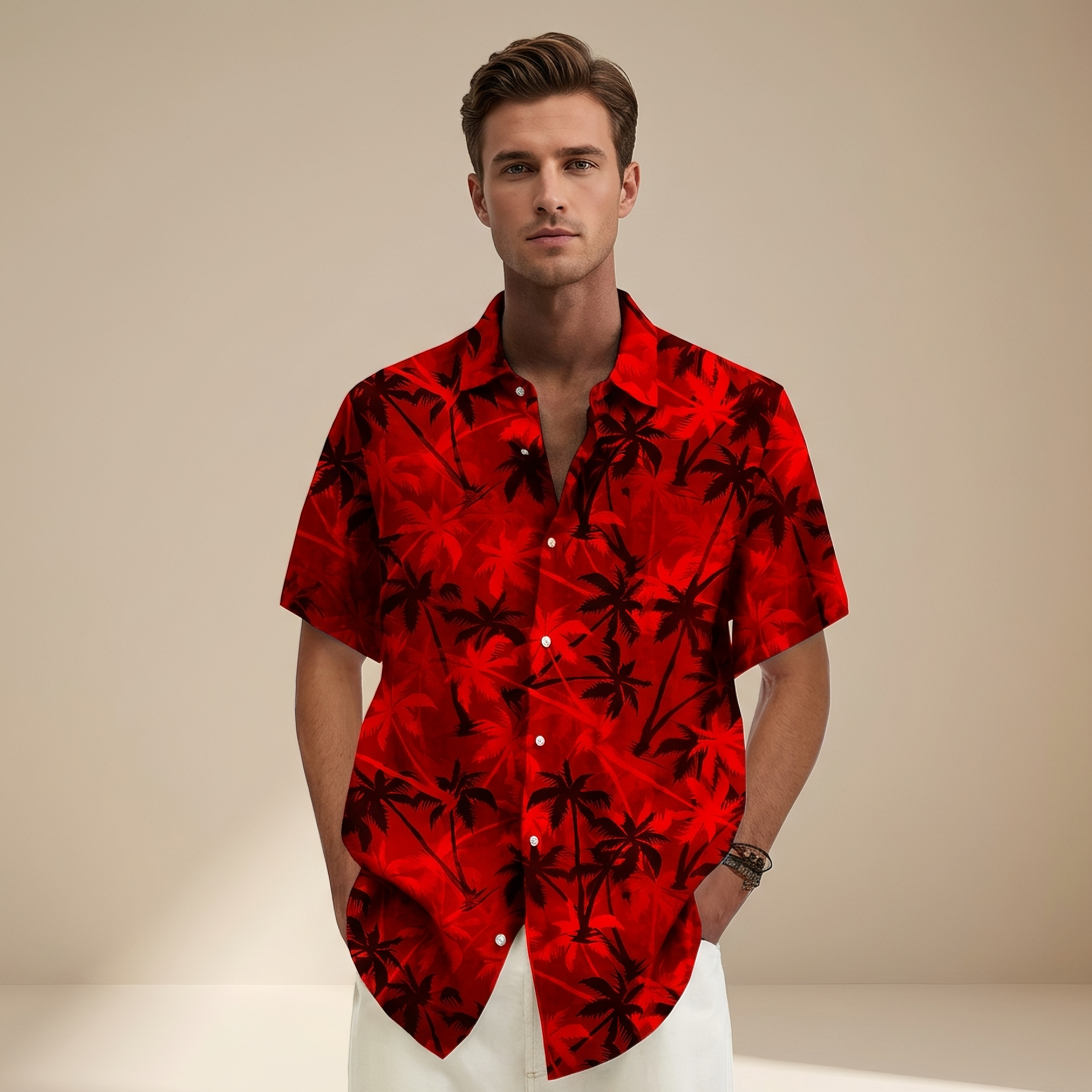 Jenson - Hawaiianisches Bedrucktes Hemd