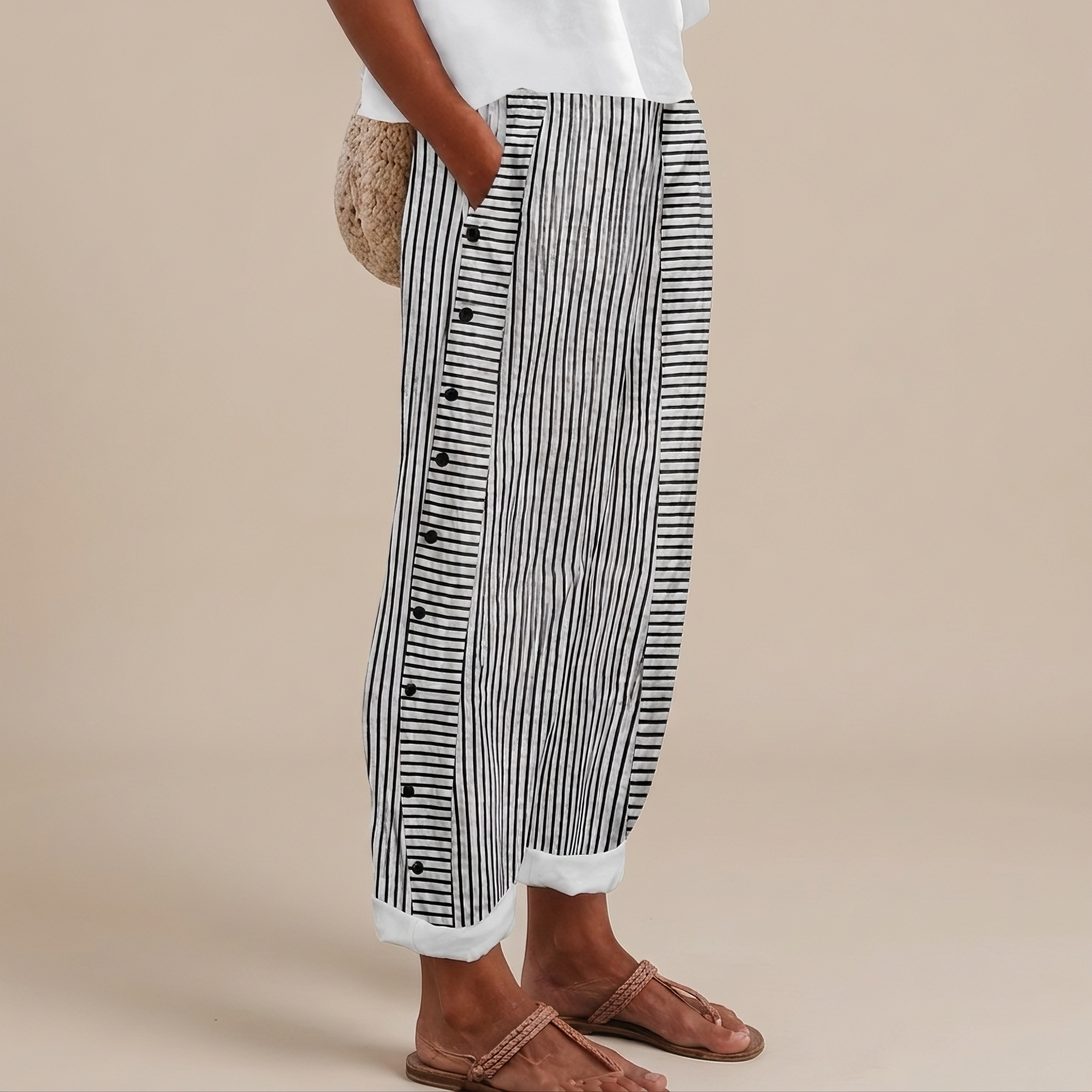 Rachael - Entspannte Hose mit Seitentaschen