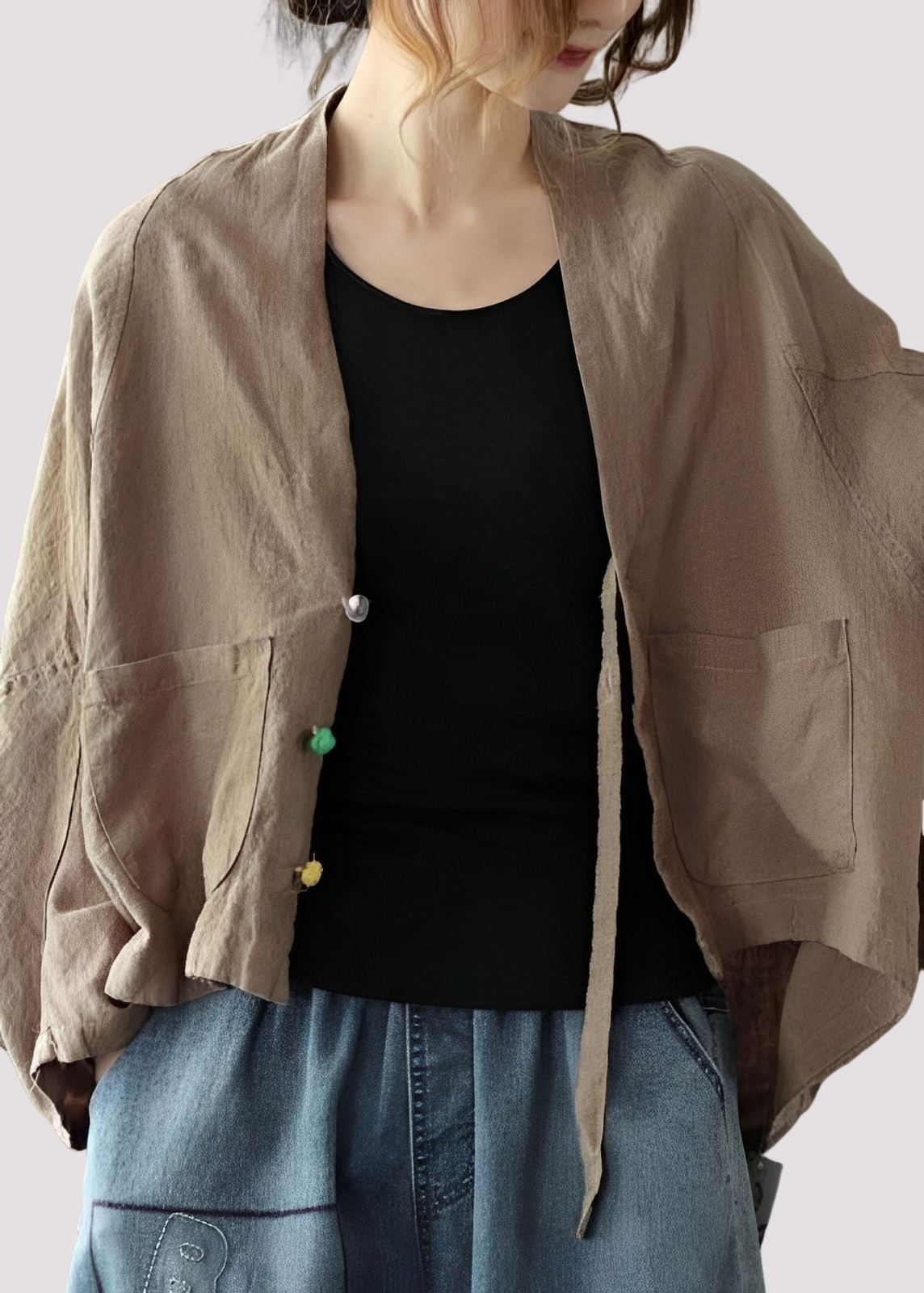 Tilly - Lässiger, locker sitzender Cardigan mit Taschen für Damen