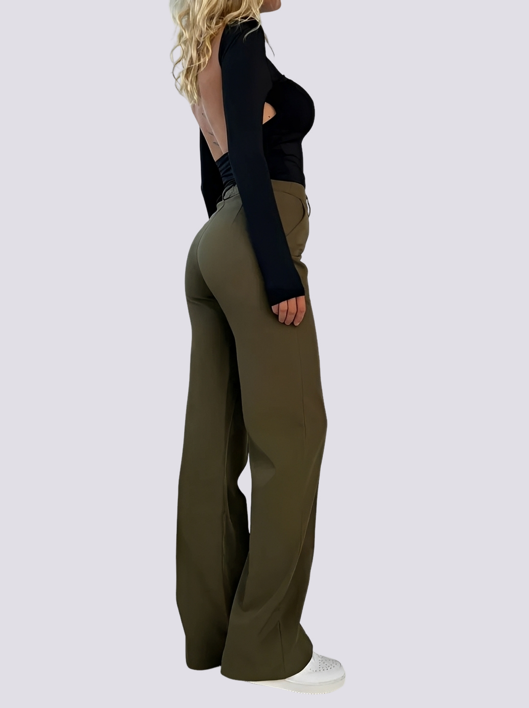 Amelie - Formelle Hochtaillierte Gerade Hose