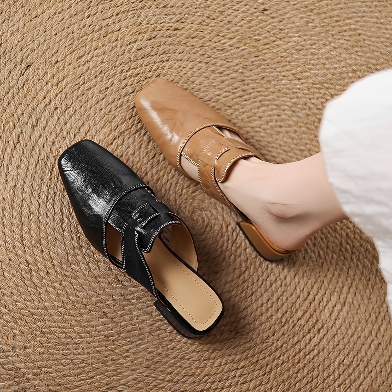 Evie - Stilvolle Mules Sandalen
