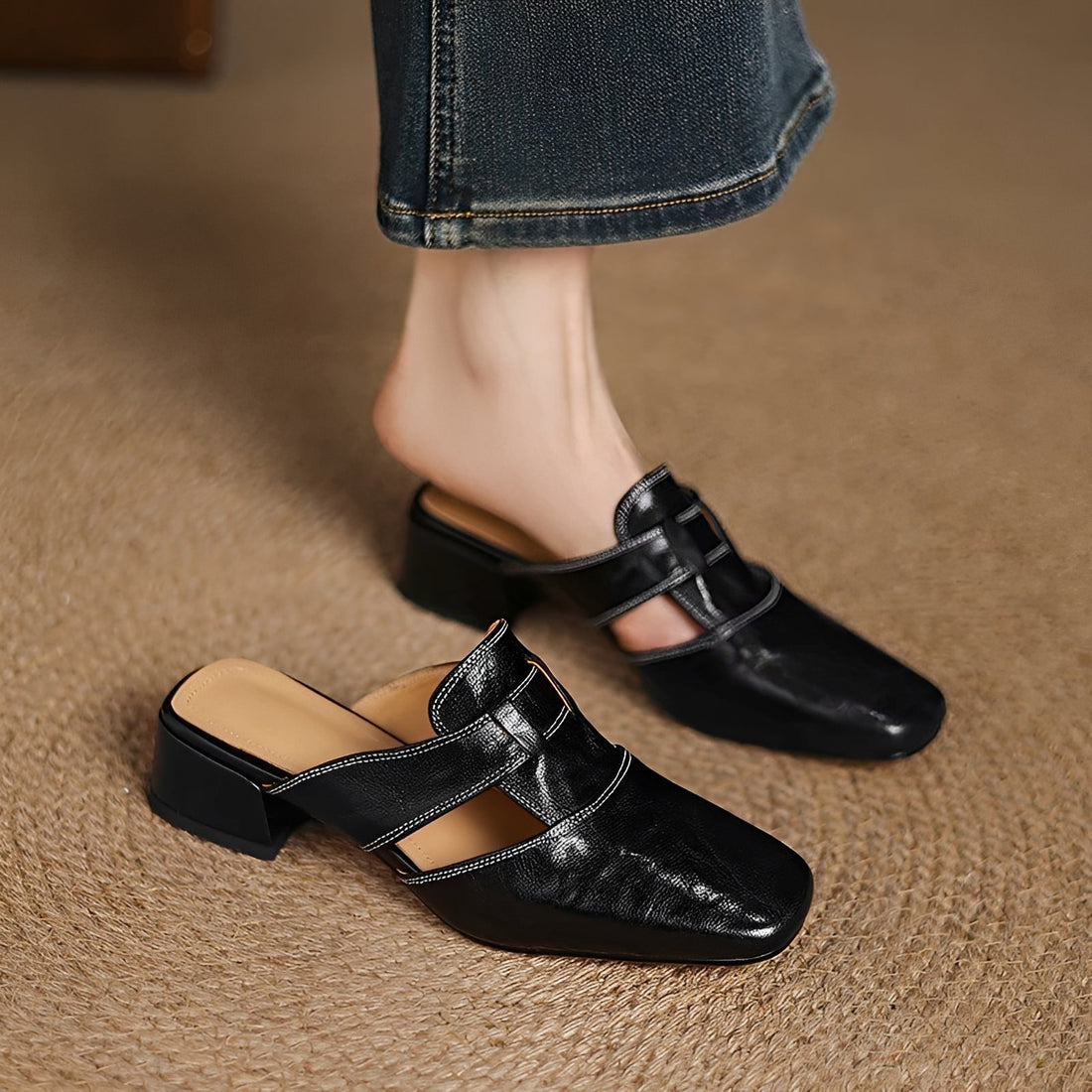 Evie - Stilvolle Mules Sandalen