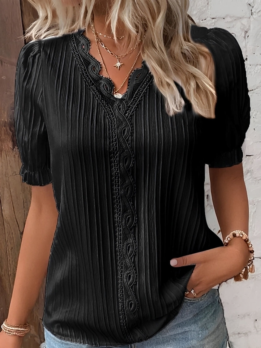 Kristina - Stilvolle Bluse mit V-Ausschnitt für Damen