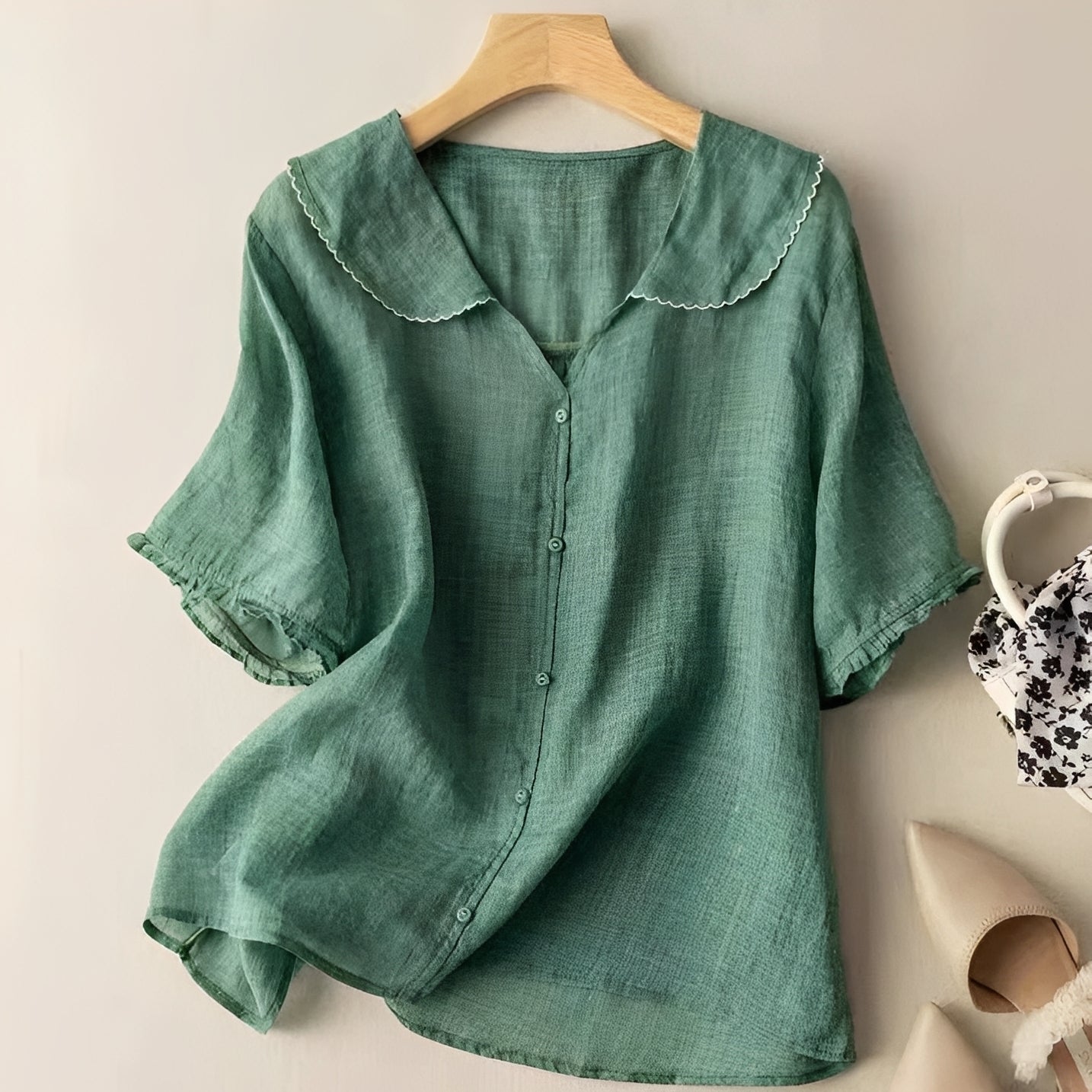 Christa - Klassische, locker sitzende Bluse für Damen