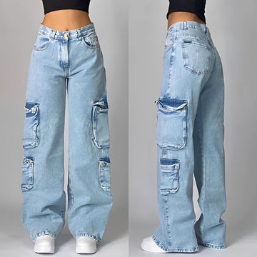 Elsie - Stilvolle Baggy-Cargo-Jeans