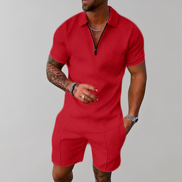 Edwin - Stilvolles Set aus Poloshirt und Shorts für Herren