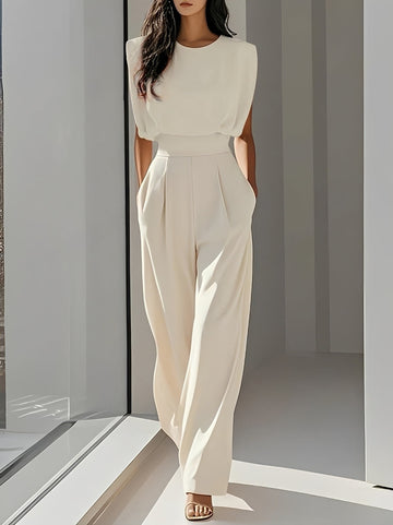Bernice - Lässiger Ärmelloser Jumpsuit