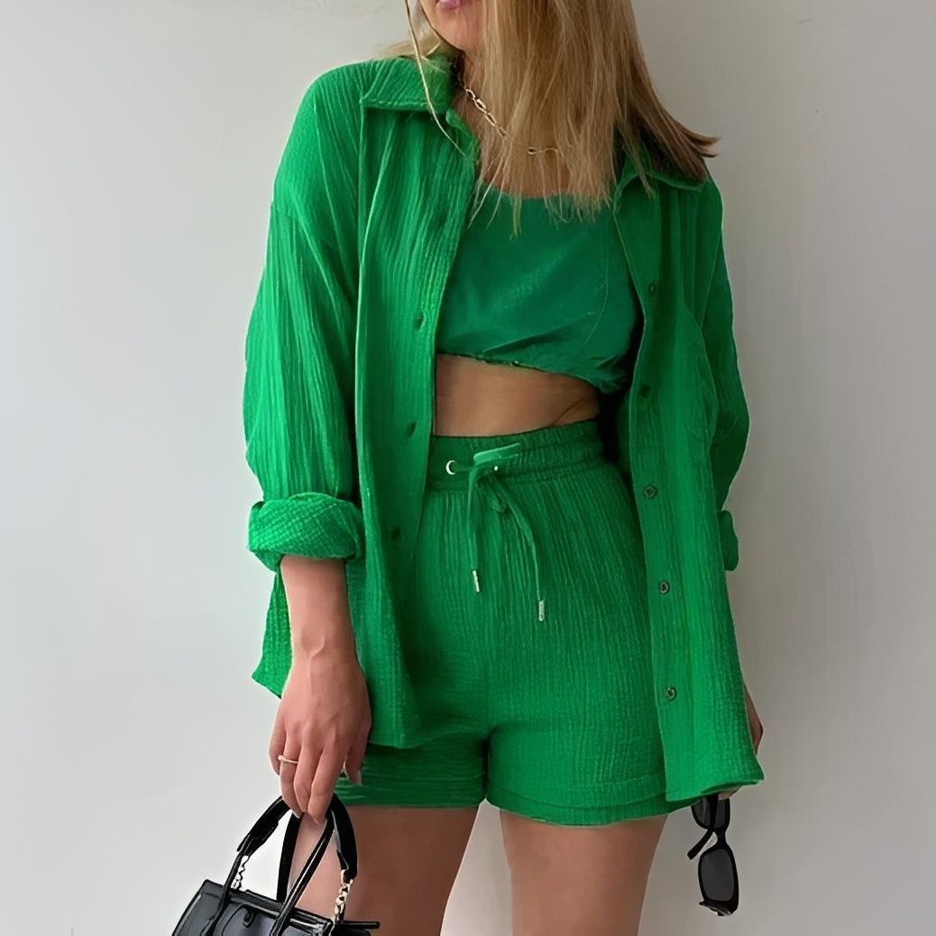 Alisha - Bequemes Langarm-Zweiteiler-Set