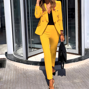 Erika - Modernes Blazer- und Hosen-Set für Damen