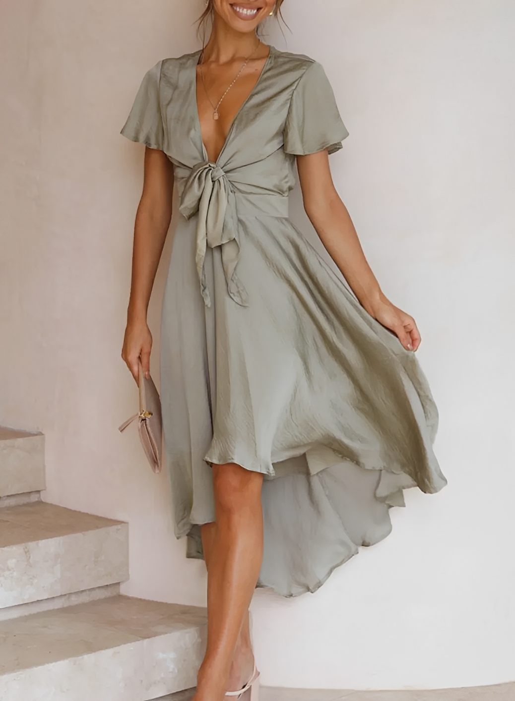 Ellia - Elegantes, asymmetrisches Kleid für Damen