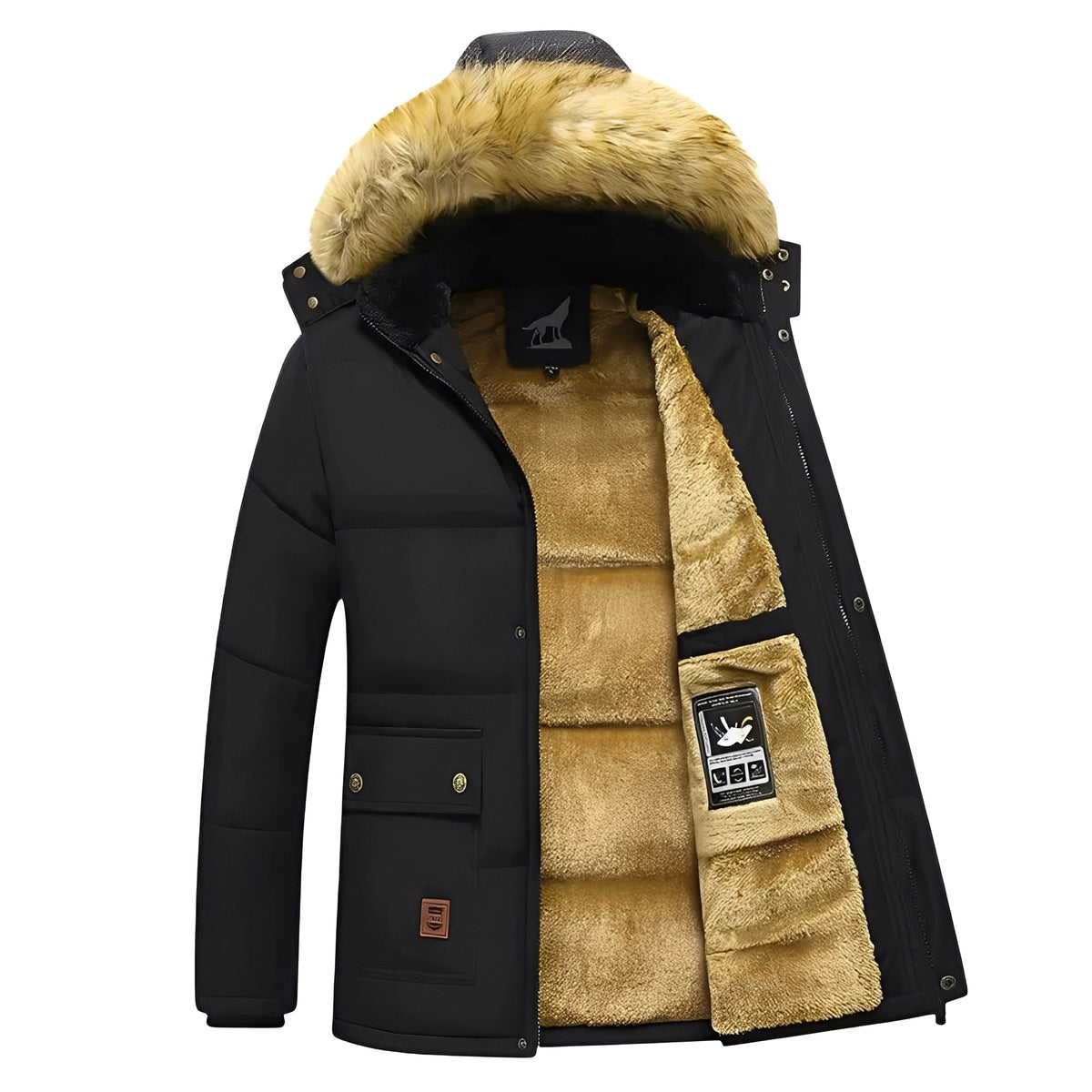Crispian - Weiche Jacke mit Kapuze