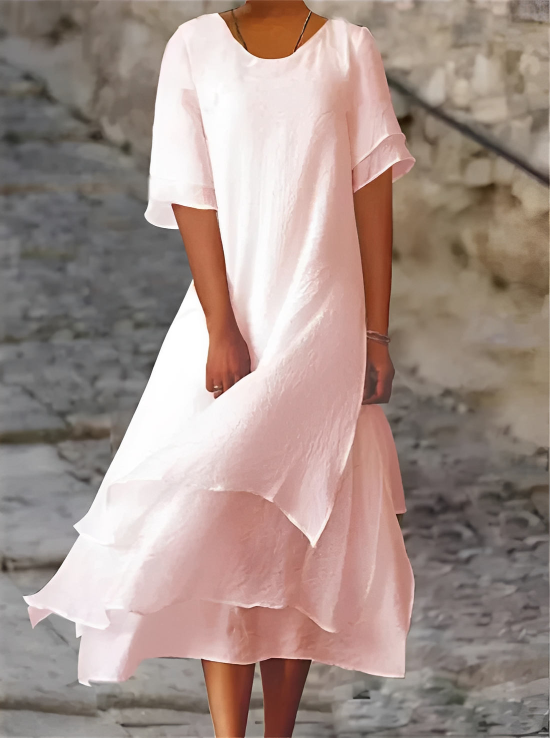 Tianna - Bequemes, locker fallendes Maxikleid für Damen