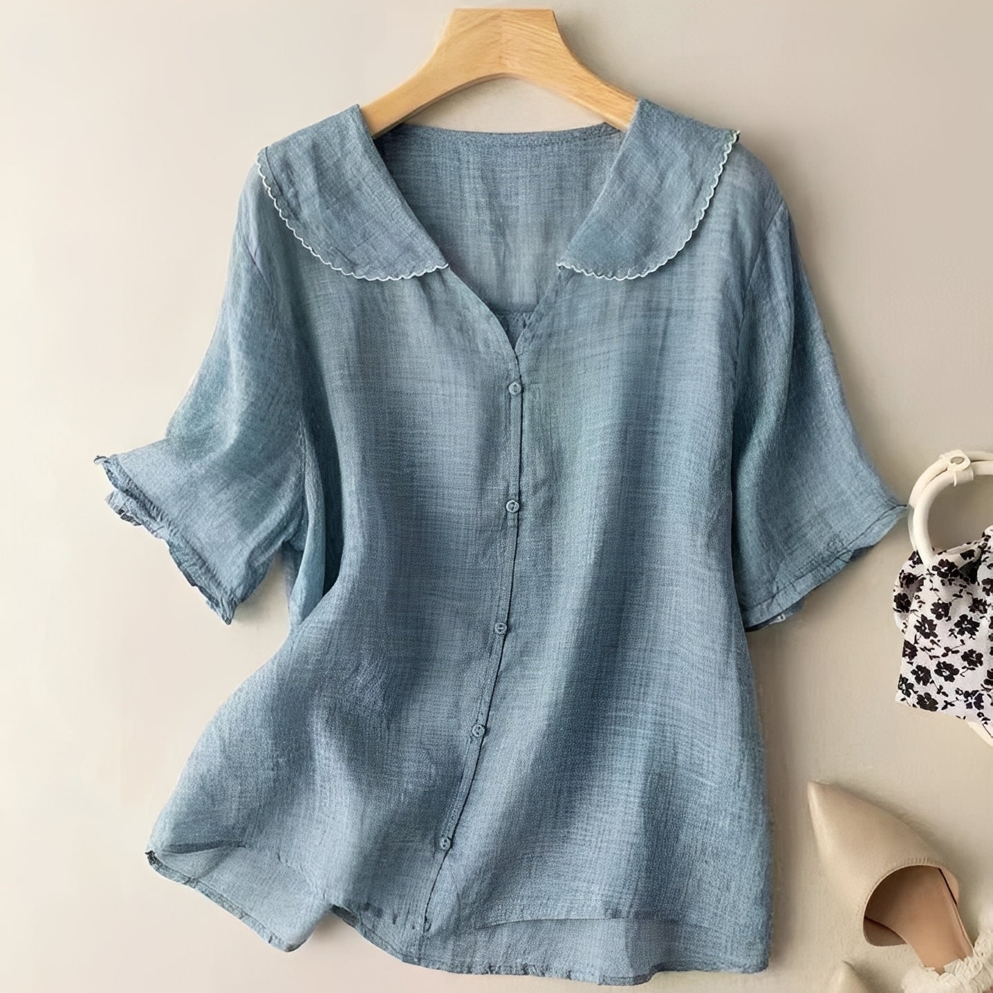 Christa - Klassische, locker sitzende Bluse für Damen