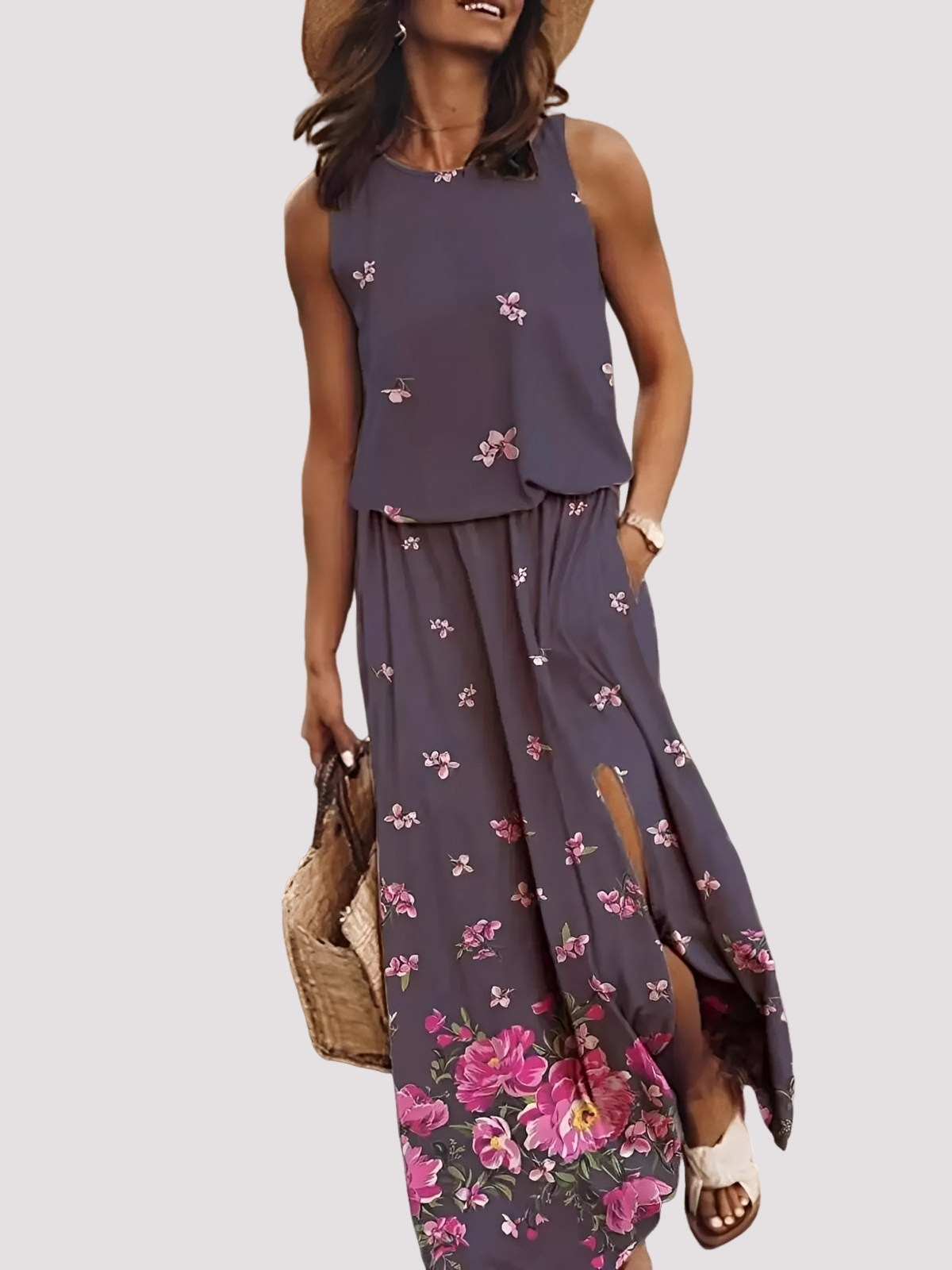 Halle - Stilvolles, ärmelloses Maxikleid für Damen