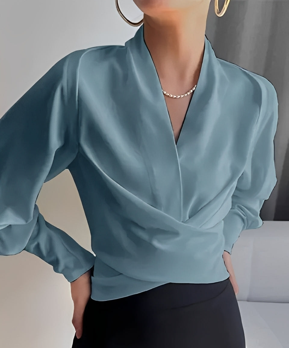 Isabel - Elegantes V-Ausschnitt Top