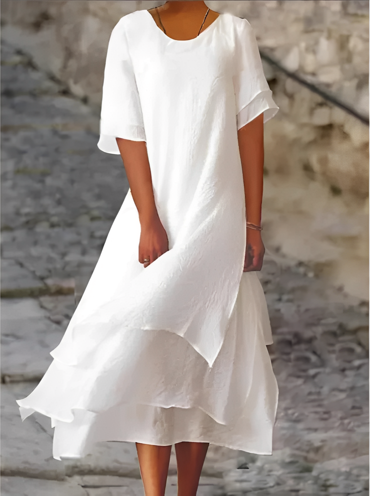 Tianna - Bequemes, locker fallendes Maxikleid für Damen