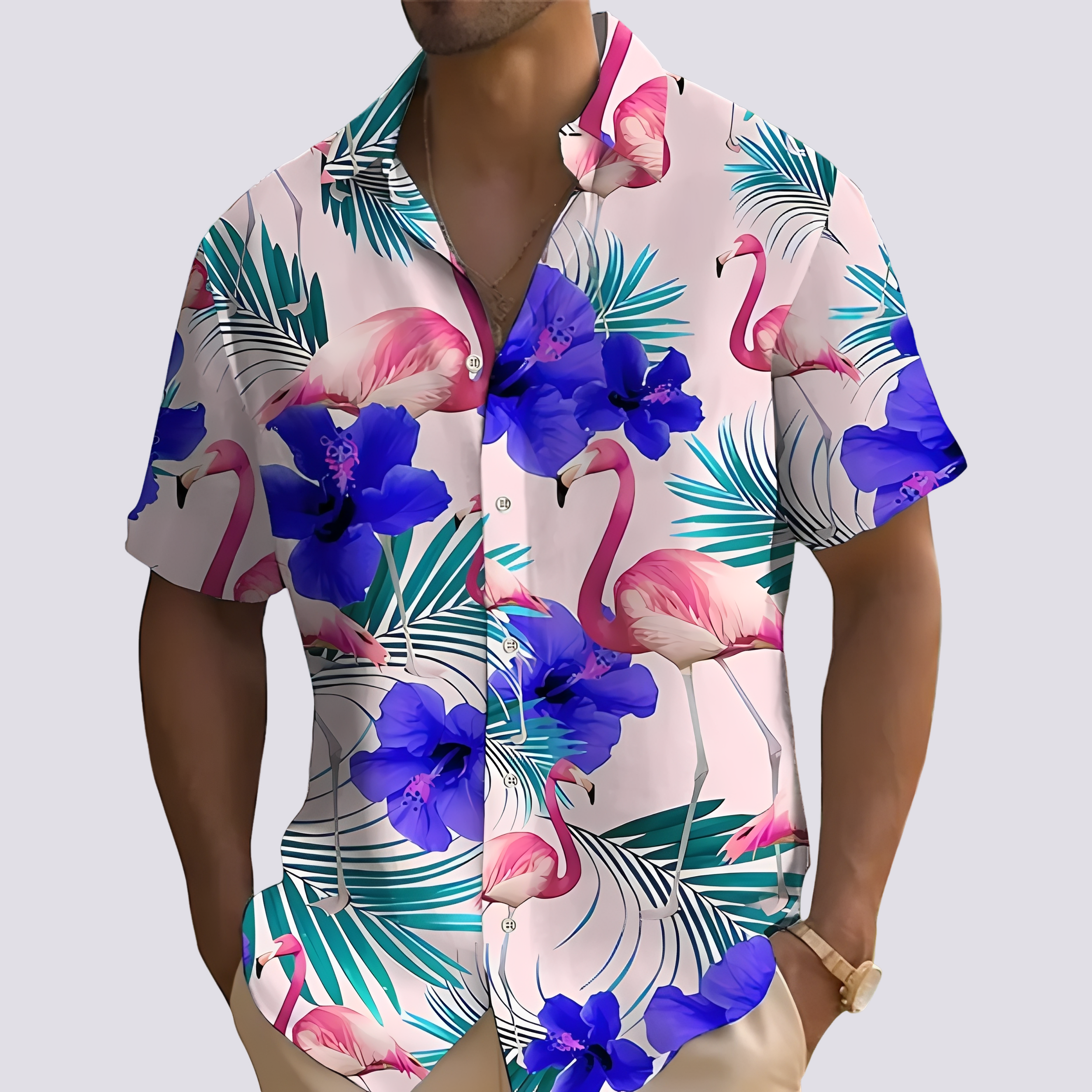 Philip - Stilvolles Hemd mit Hawaii-Print für Herren