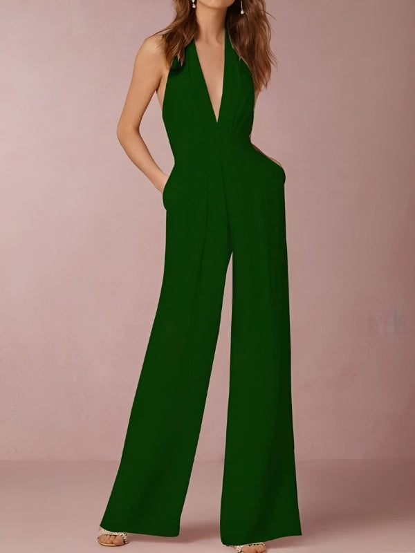 Katie - Eleganter Jumpsuit mit weitem Bein für Damen