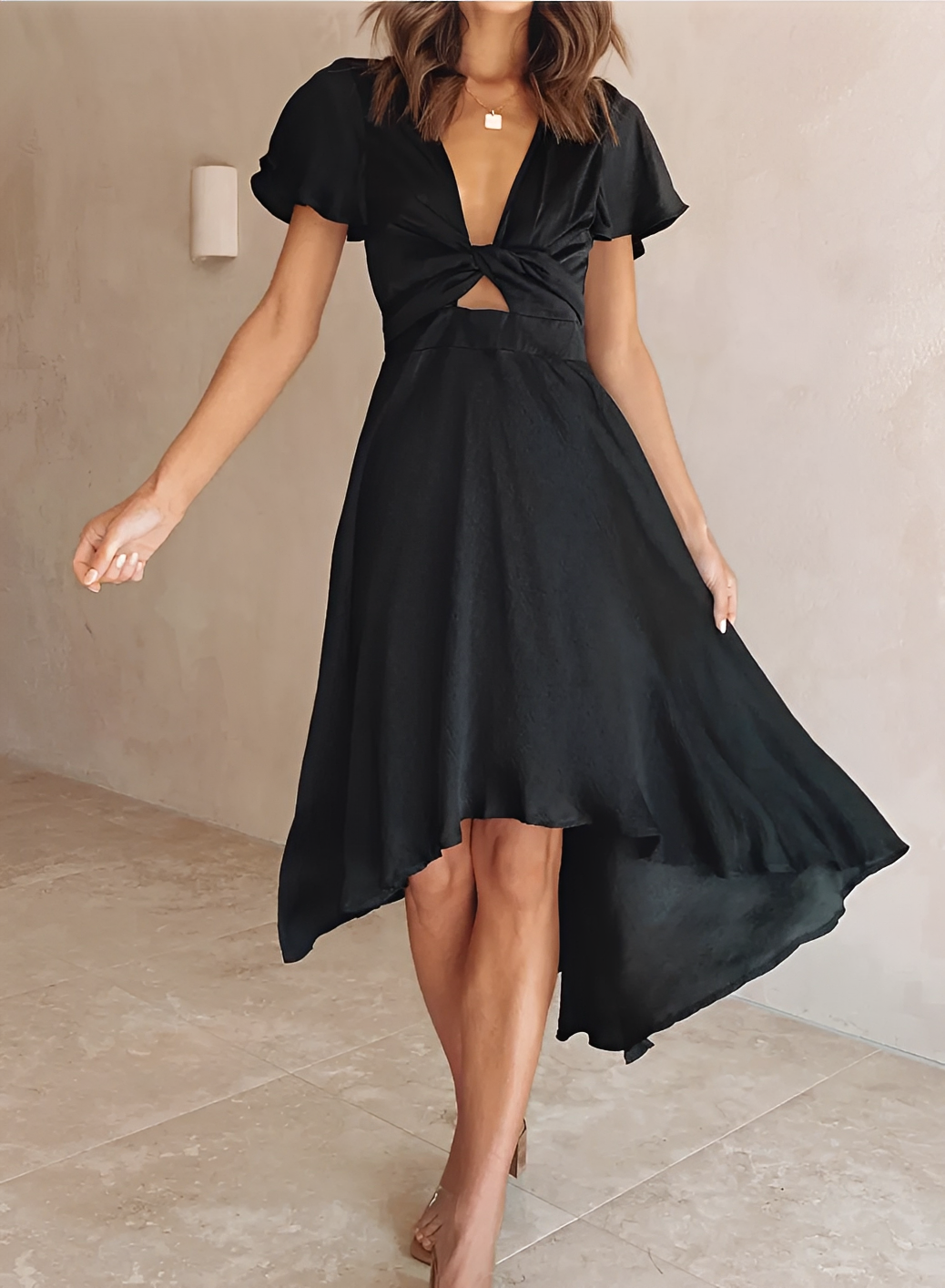 Ellia - Elegantes, asymmetrisches Kleid für Damen