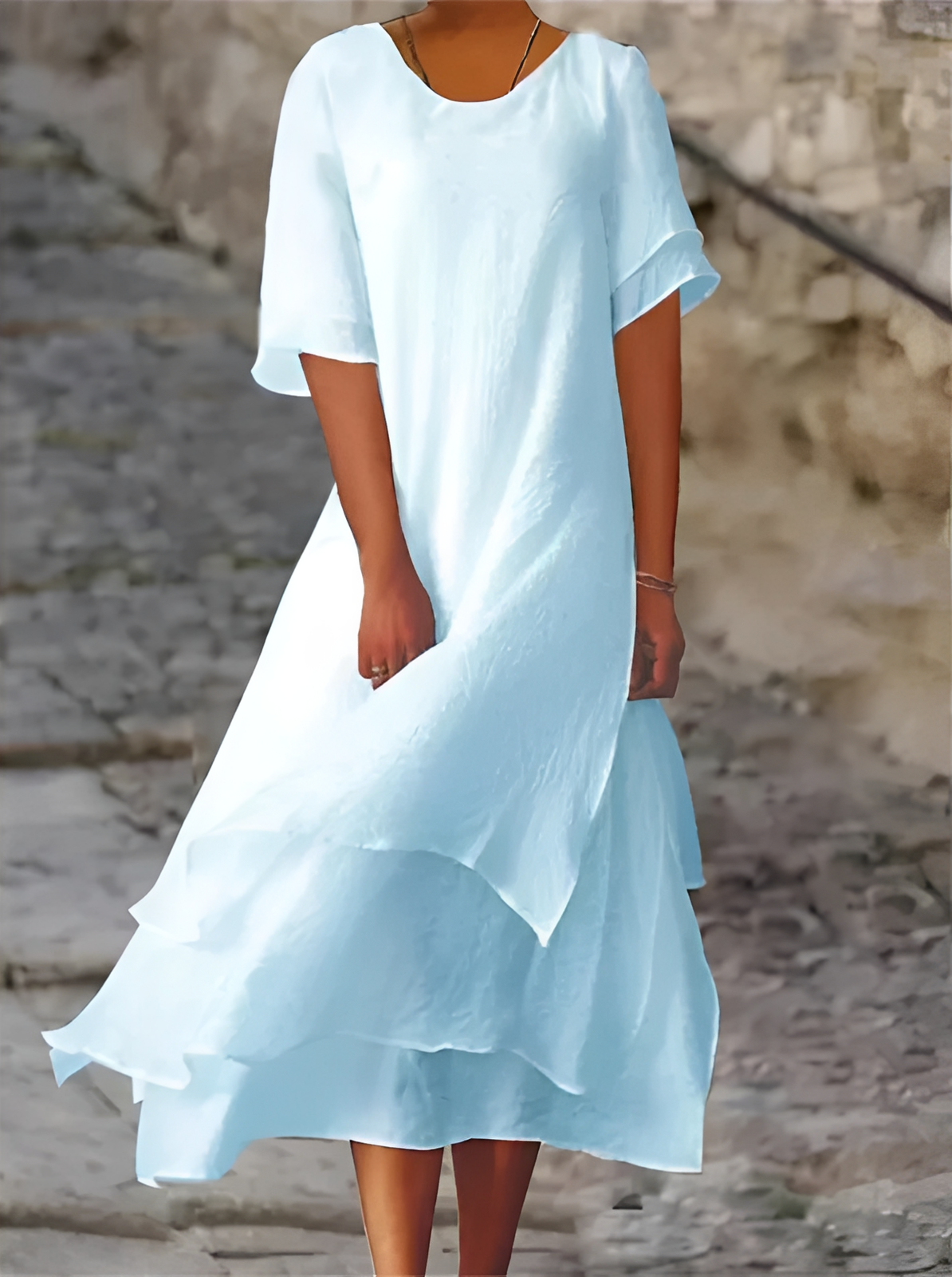 Tianna - Bequemes, locker fallendes Maxikleid für Damen