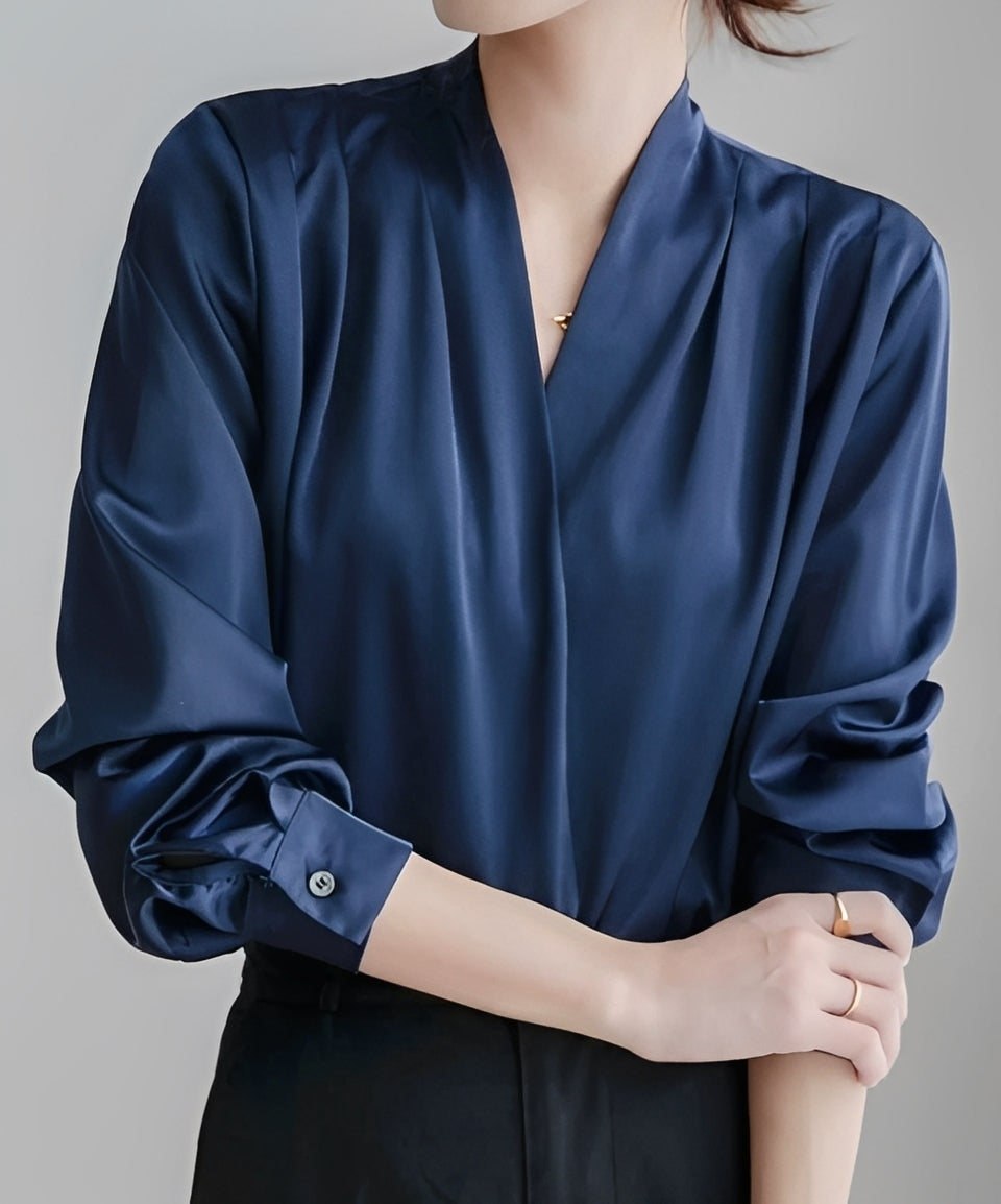 Isabel - Elegantes V-Ausschnitt Top