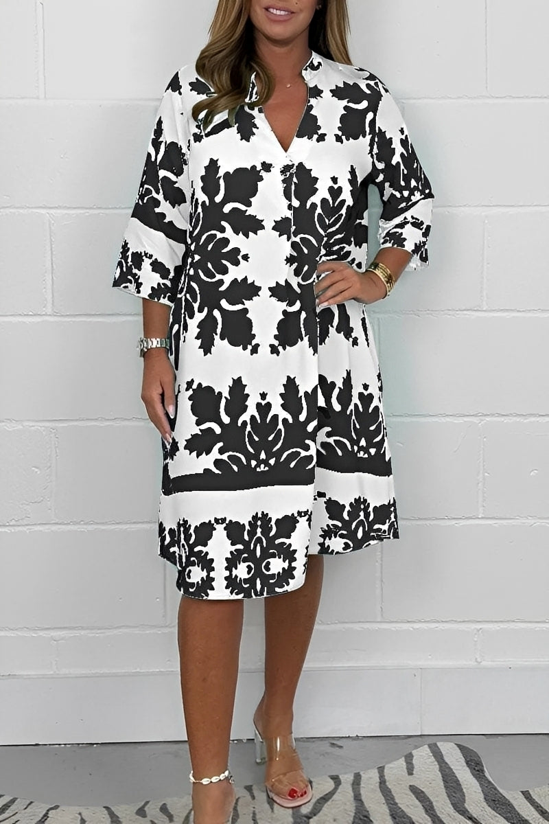 Tanya - Stilvolles, locker sitzendes Kleid für Damen