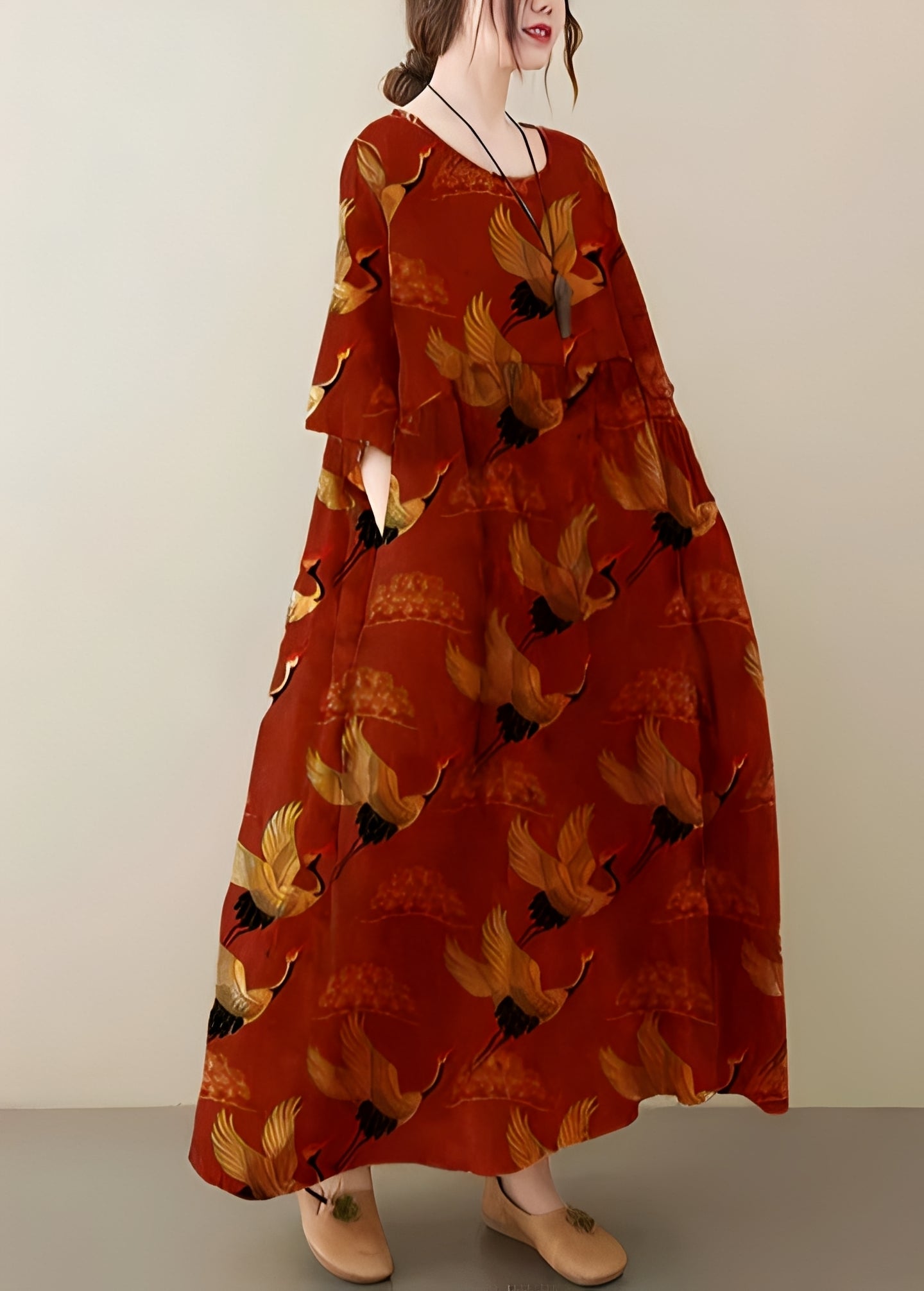 Mariam - Stilvolles, locker sitzendes Kleid mit weitem Saum für Damen