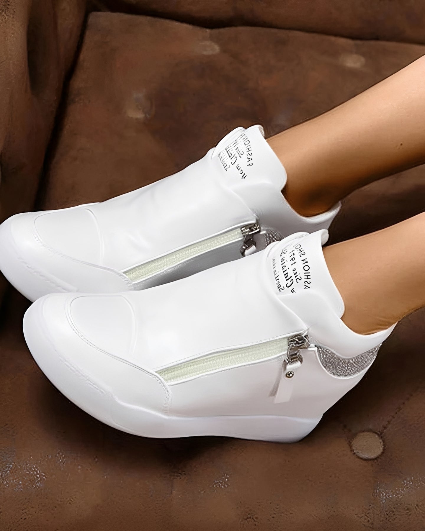 Vanessa - Stilvolle High-Top-Keilabsatzschuhe
