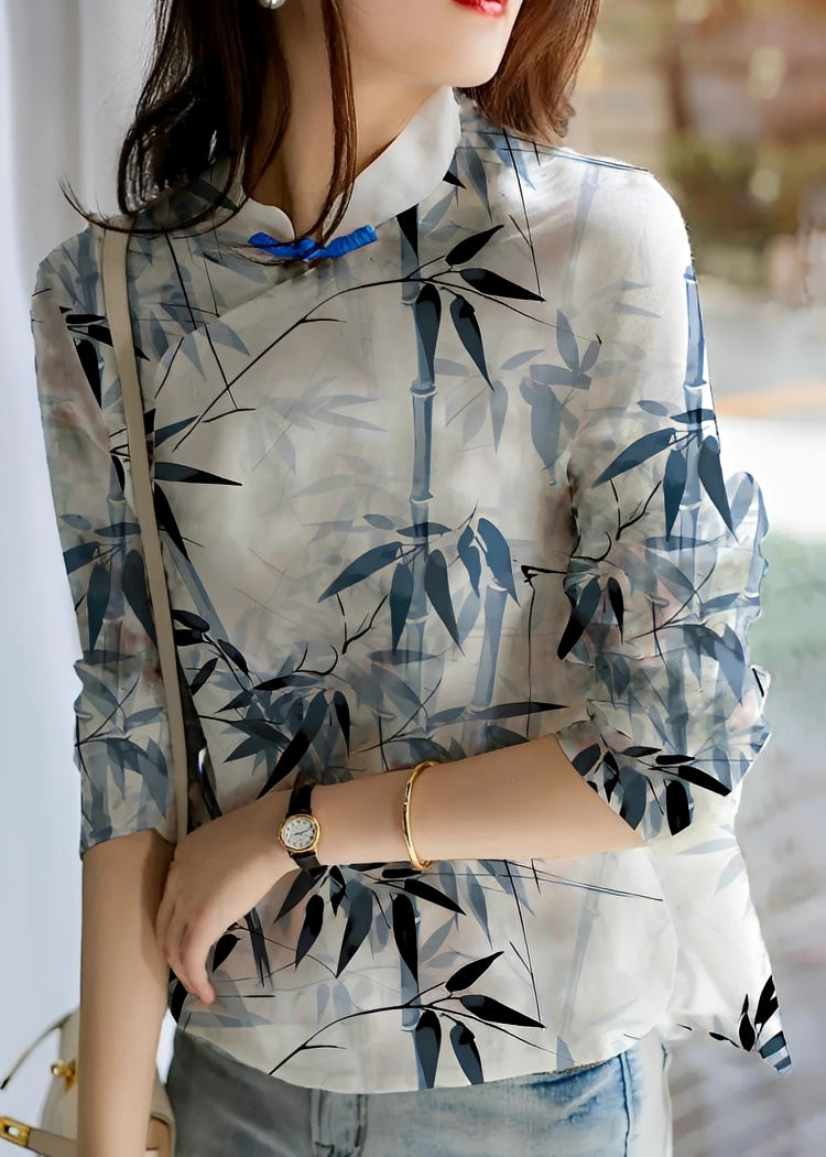 Margaret - Stilvolle Blume-Bluse für Damen