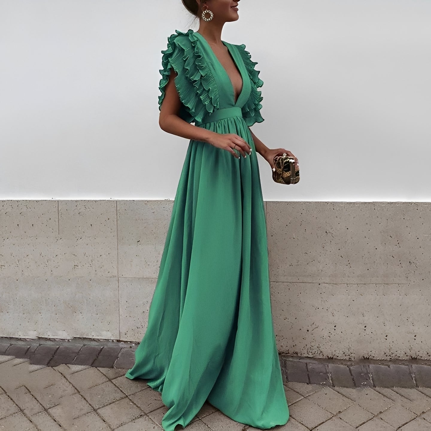Dorsey - Elegantes Langes Maxikleid