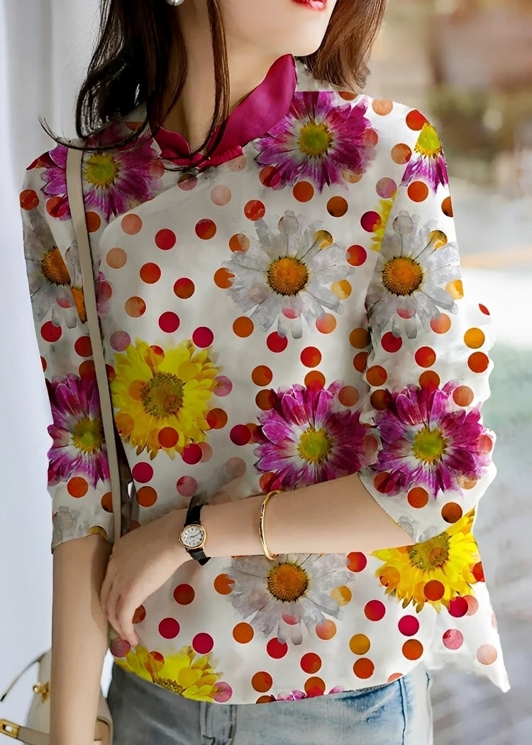 Margaret - Stilvolle Blume-Bluse für Damen