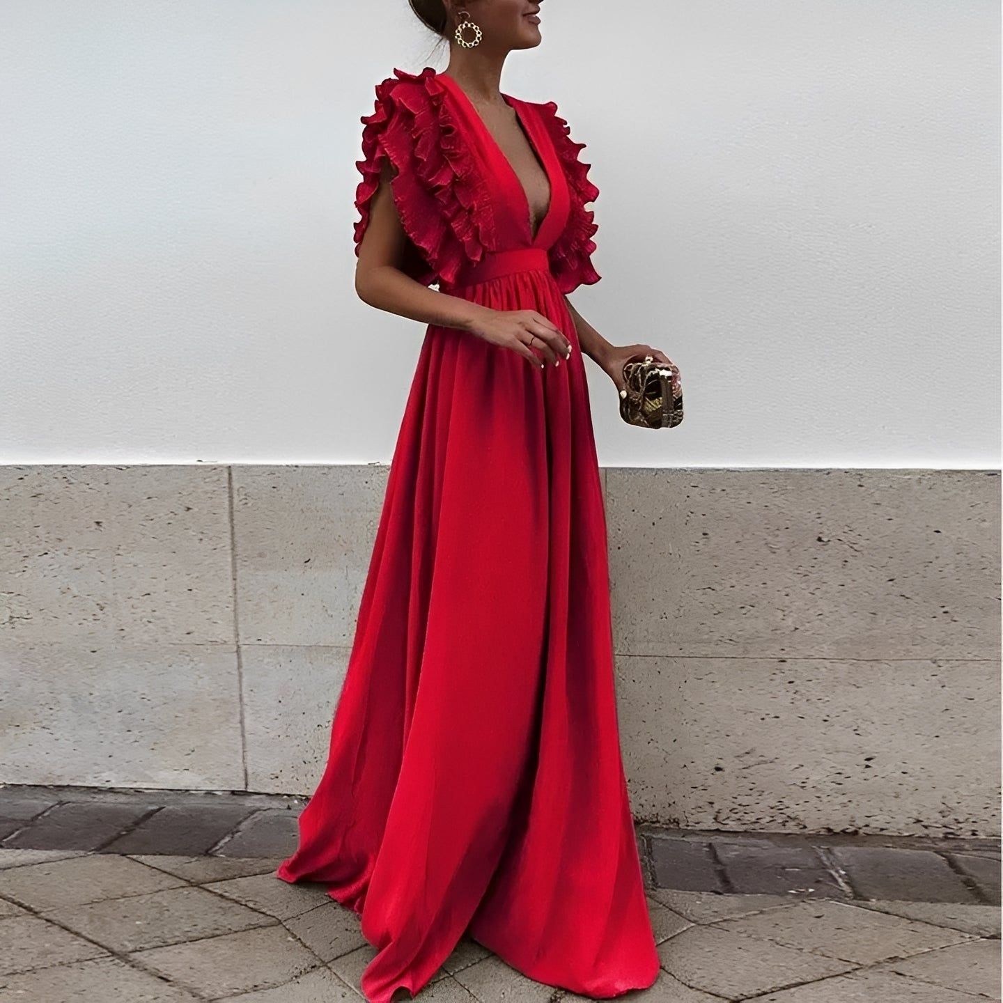 Dorsey - Elegantes Langes Maxikleid