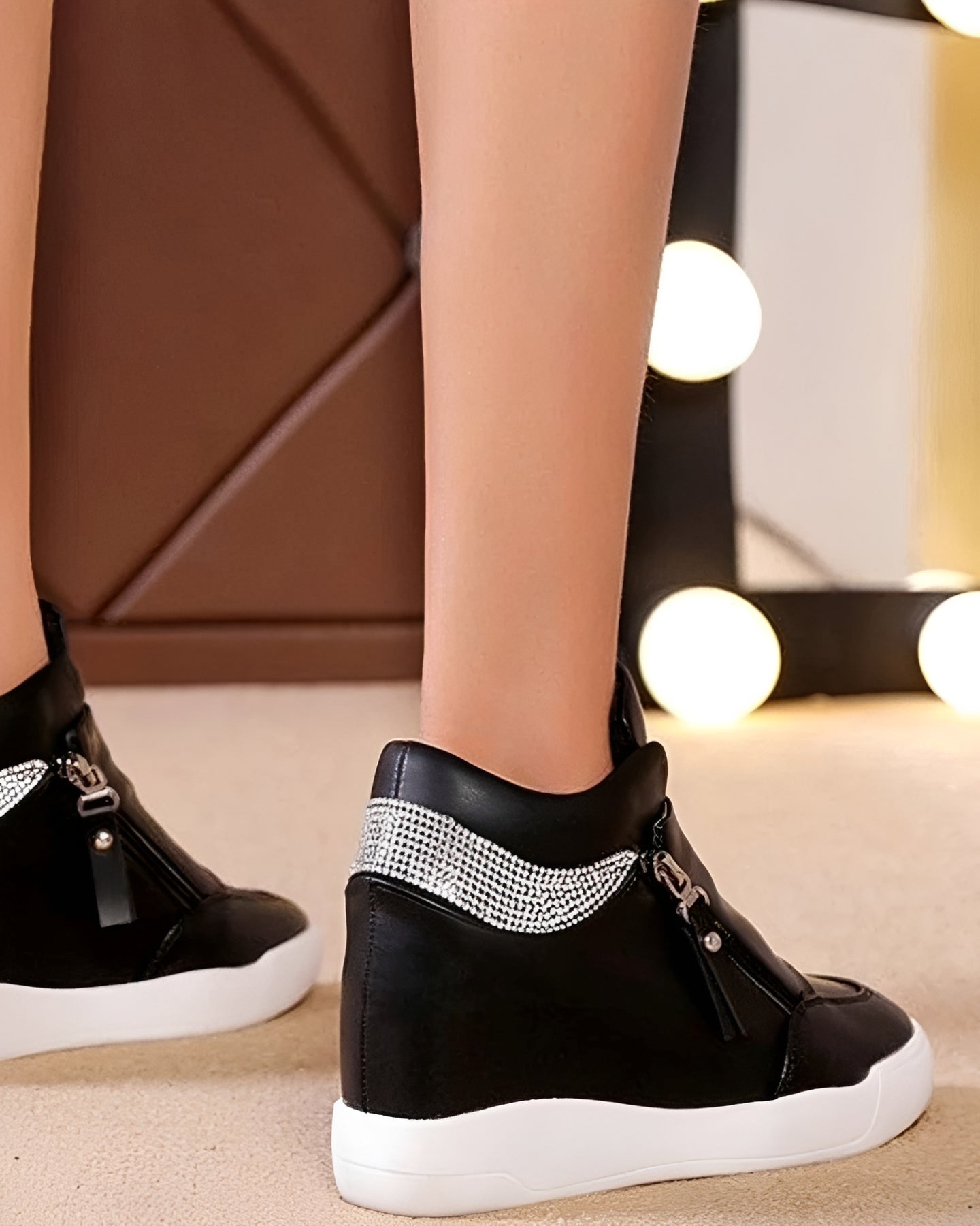 Vanessa - Stilvolle High-Top-Keilabsatzschuhe