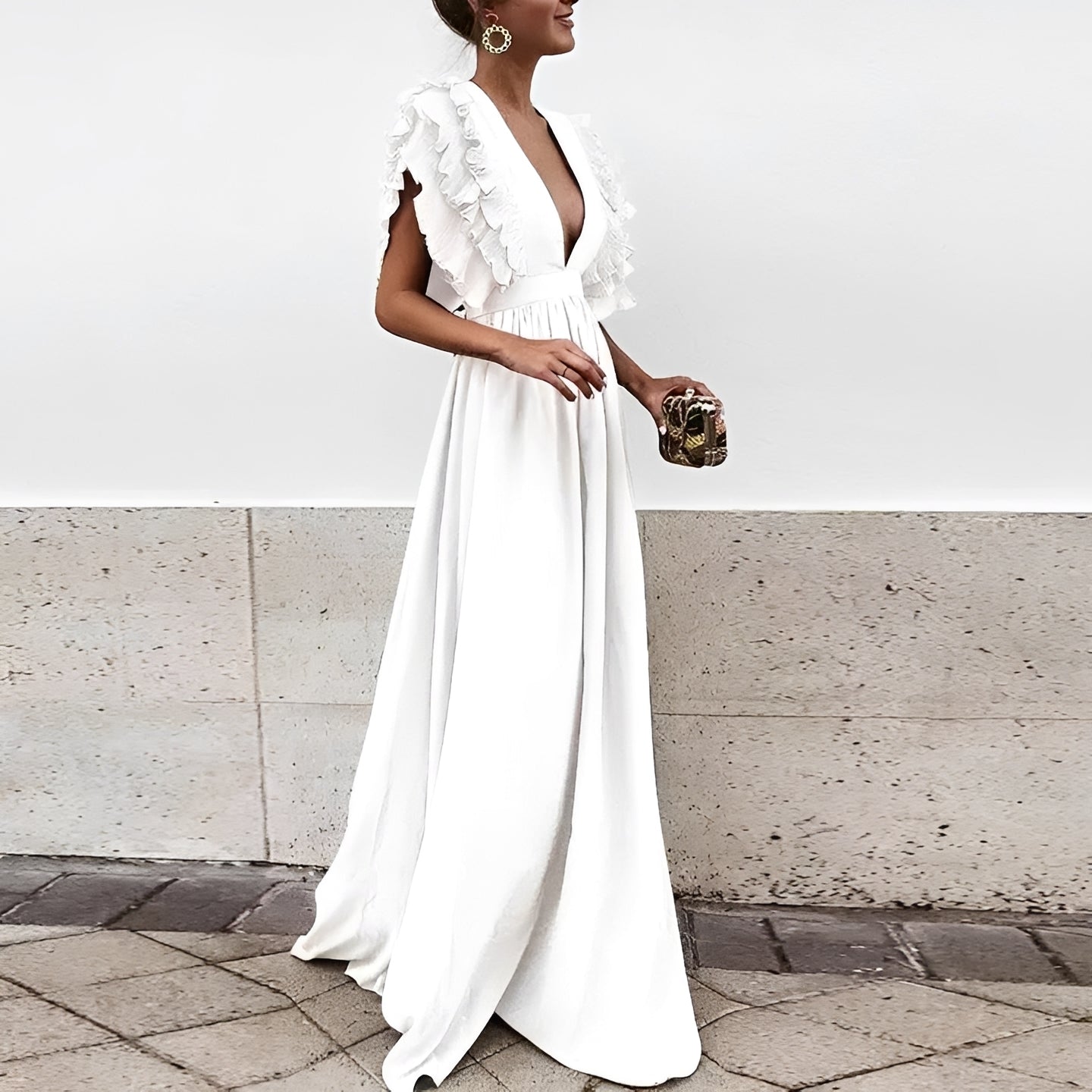 Dorsey - Elegantes Langes Maxikleid