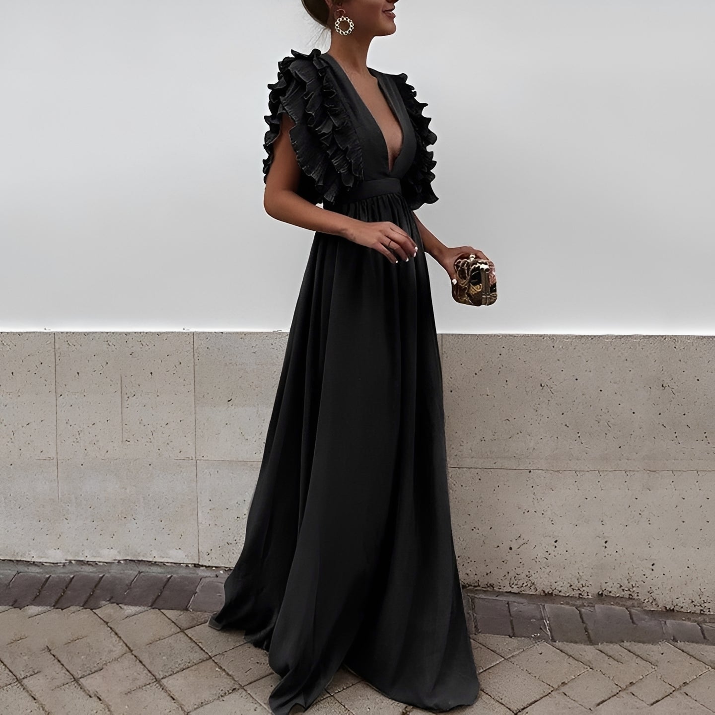 Dorsey - Elegantes Langes Maxikleid