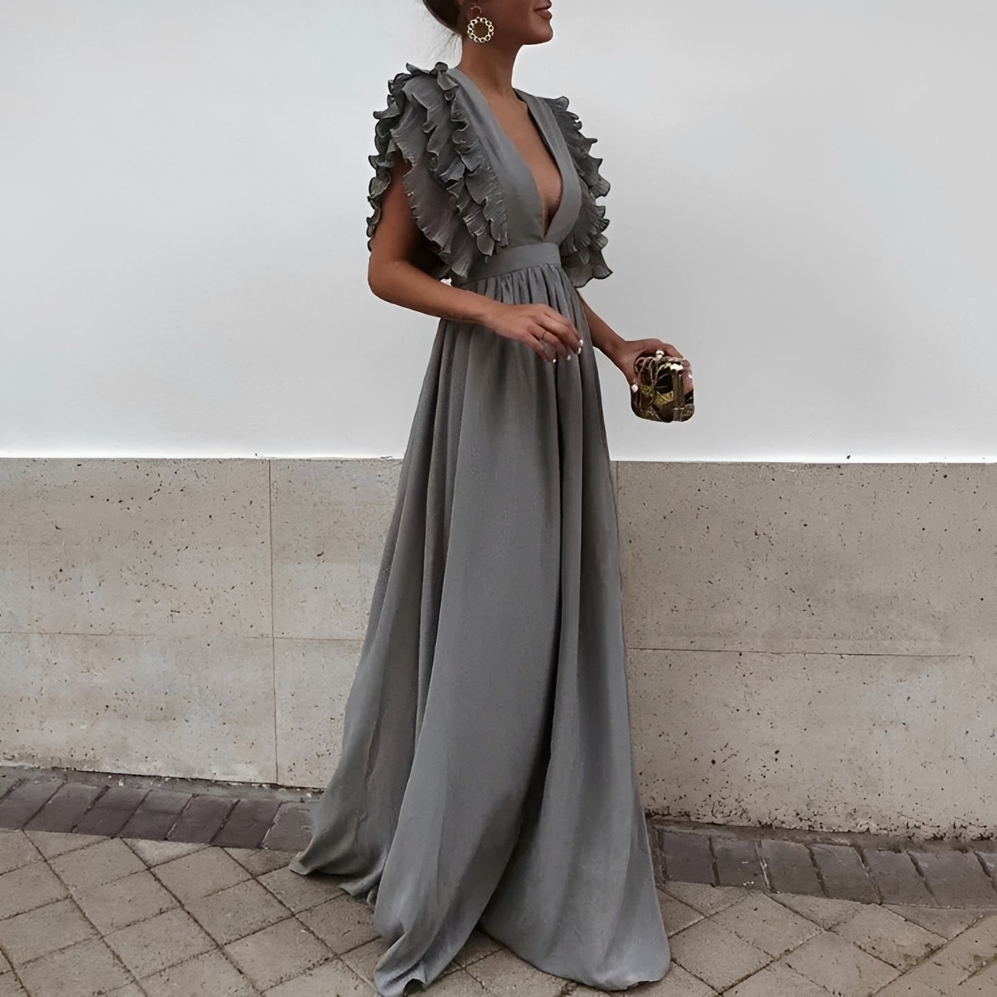 Dorsey - Elegantes Langes Maxikleid