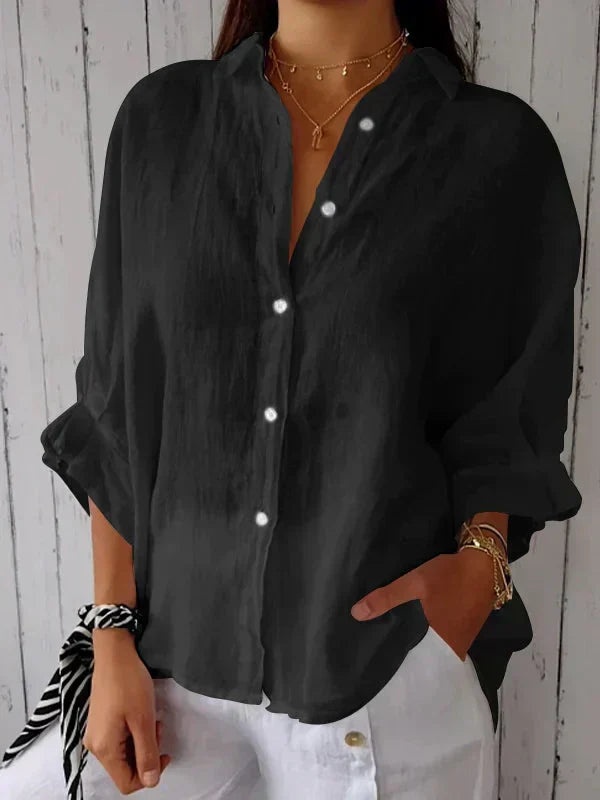 Madison - Zeitlos elegante Bluse mit Knopfleiste