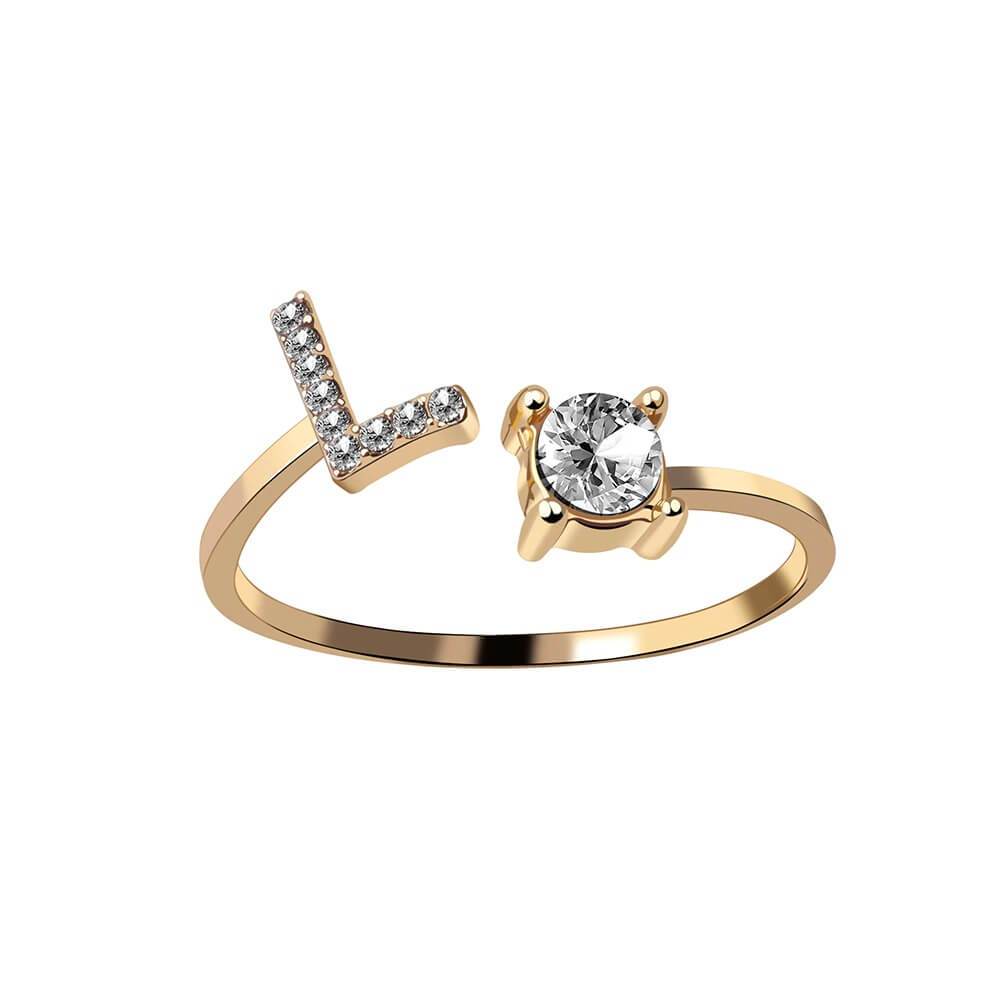 Nyla – Ring mit Initialen und Zirkonia