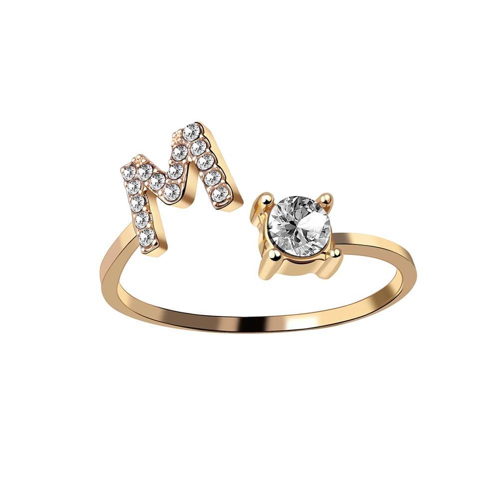 Nyla – Ring mit Initialen und Zirkonia