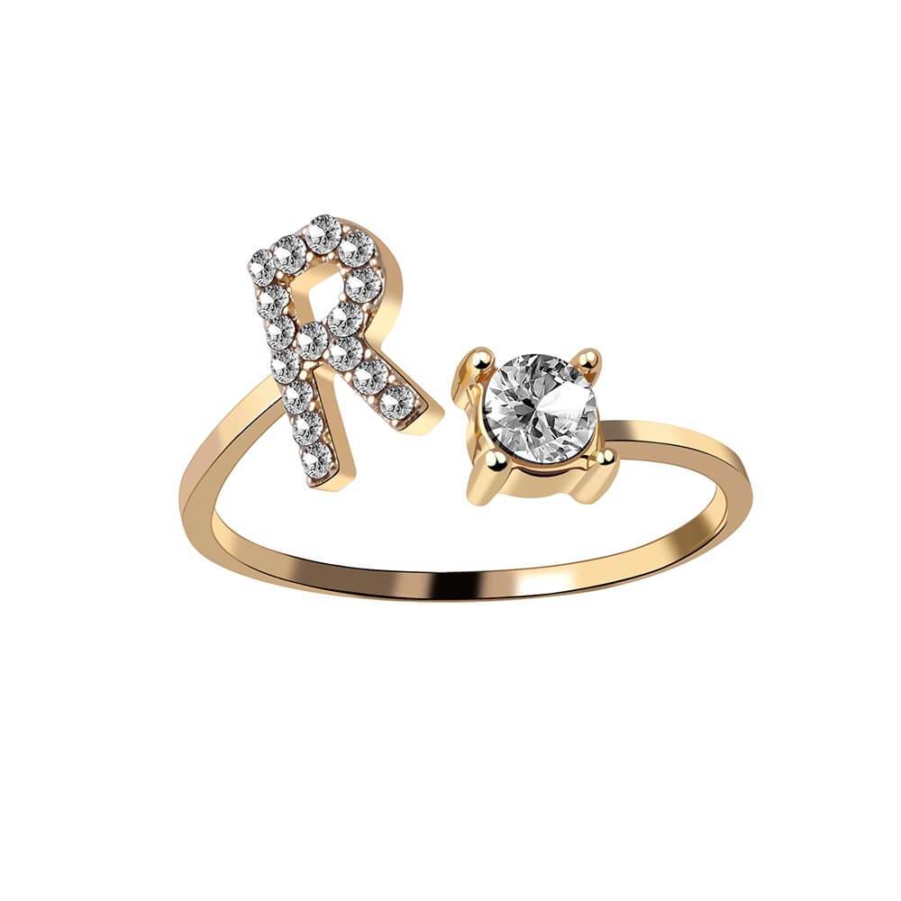 Nyla – Ring mit Initialen und Zirkonia
