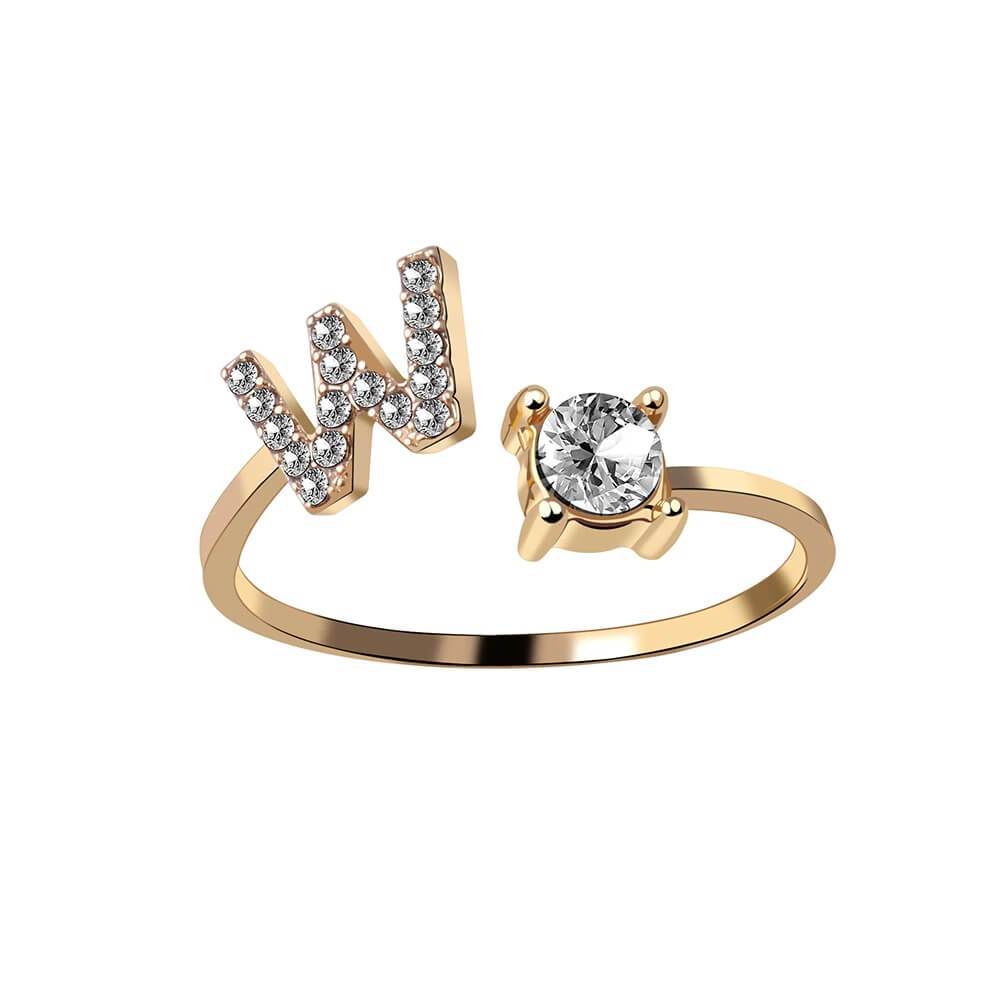 Nyla – Ring mit Initialen und Zirkonia