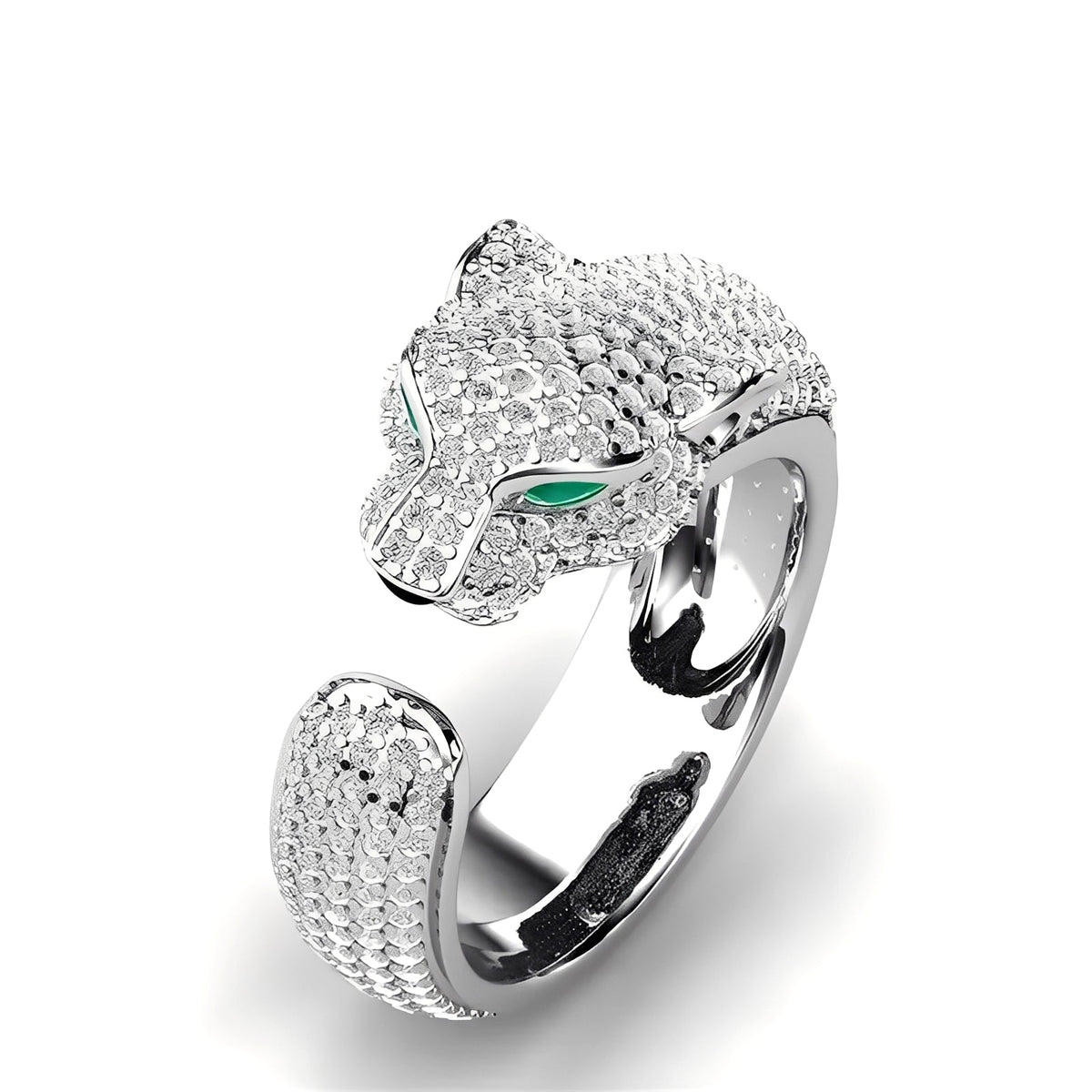 Mika – Verstellbarer Ring in Roségold-Jaguar-Design