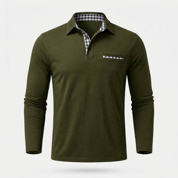 Rupert - Bequemes Langarm-Poloshirt für Männer