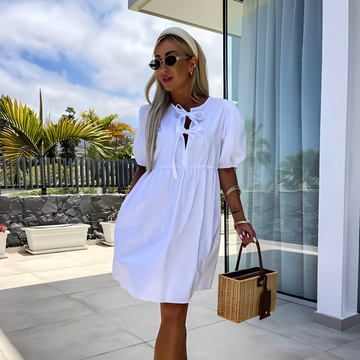 Eunice - Sommerkleid für Damen mit stilvollen Puffärmeln